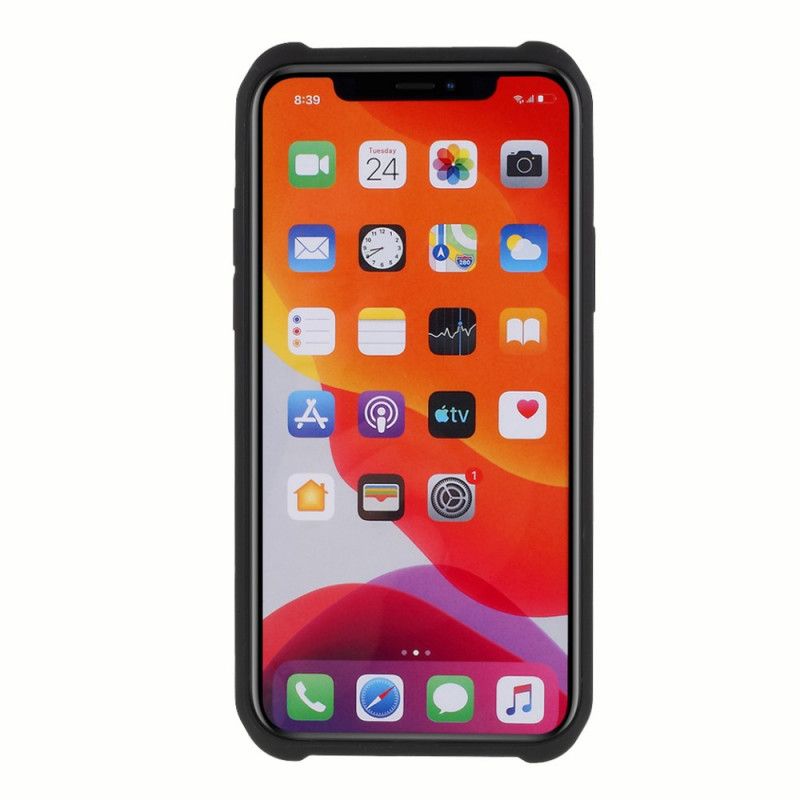 Futerały iPhone 11 Pro Max Etui na Telefon Szkło Hartowane I Silikon Z Folią Ekranującą