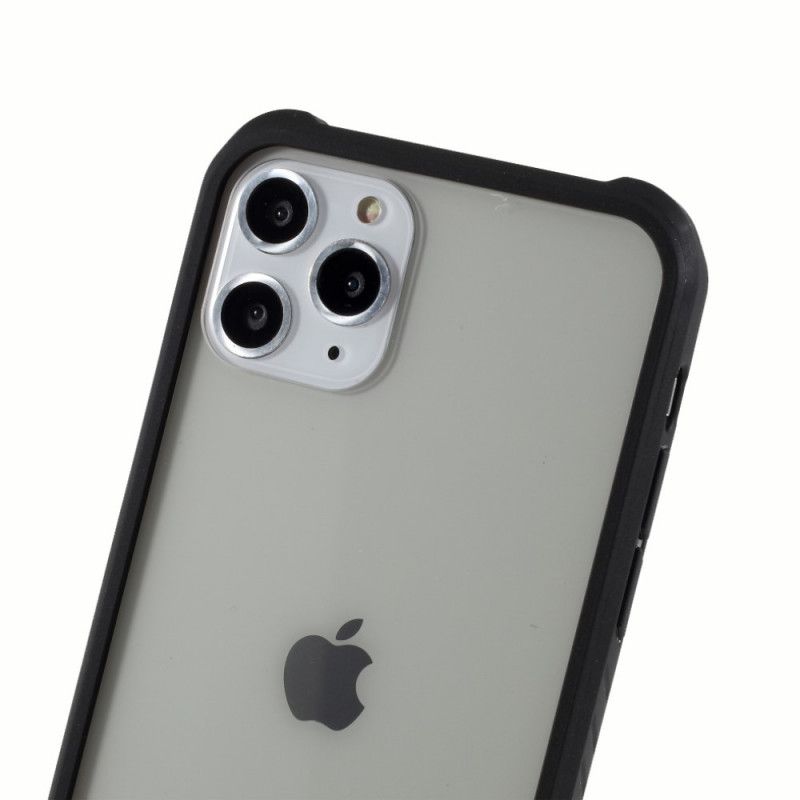 Futerały iPhone 11 Pro Max Etui na Telefon Szkło Hartowane I Silikon Z Folią Ekranującą