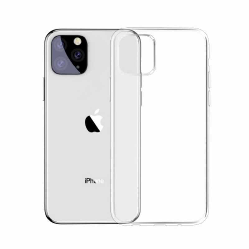 Futerały iPhone 11 Pro Max Przezroczysty Czarny Etui na Telefon Seria Prosta Baseus