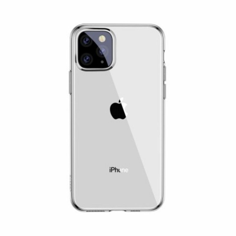 Futerały iPhone 11 Pro Max Przezroczysty Czarny Etui na Telefon Seria Prosta Baseus