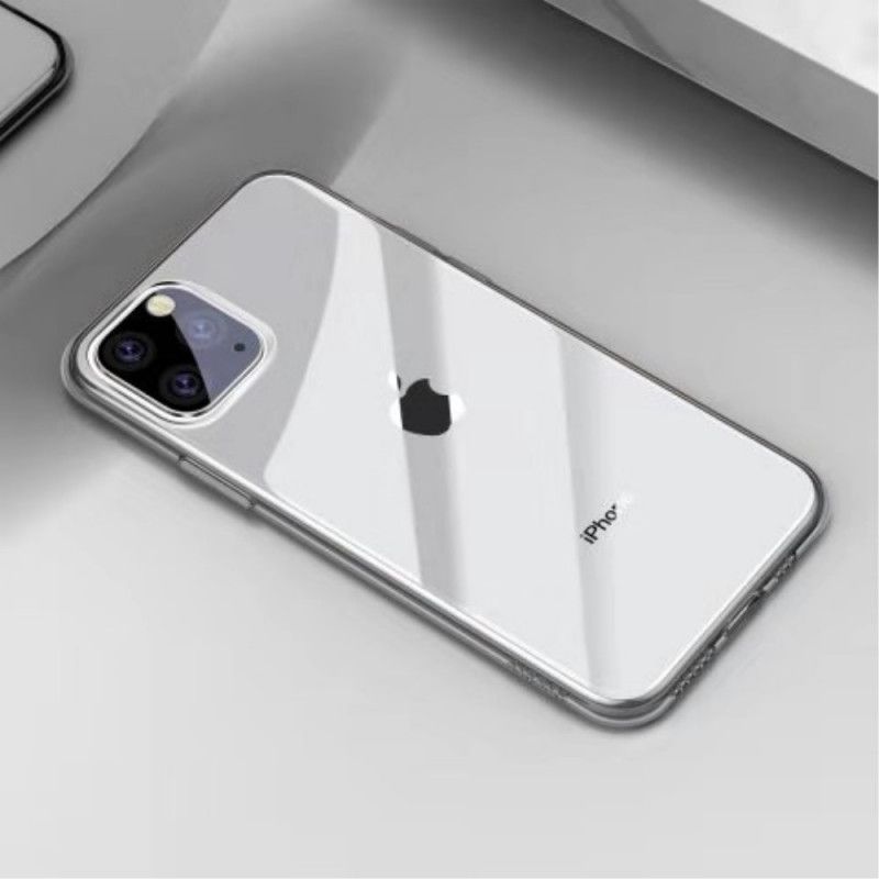 Futerały iPhone 11 Pro Max Przezroczysty Czarny Etui na Telefon Seria Prosta Baseus