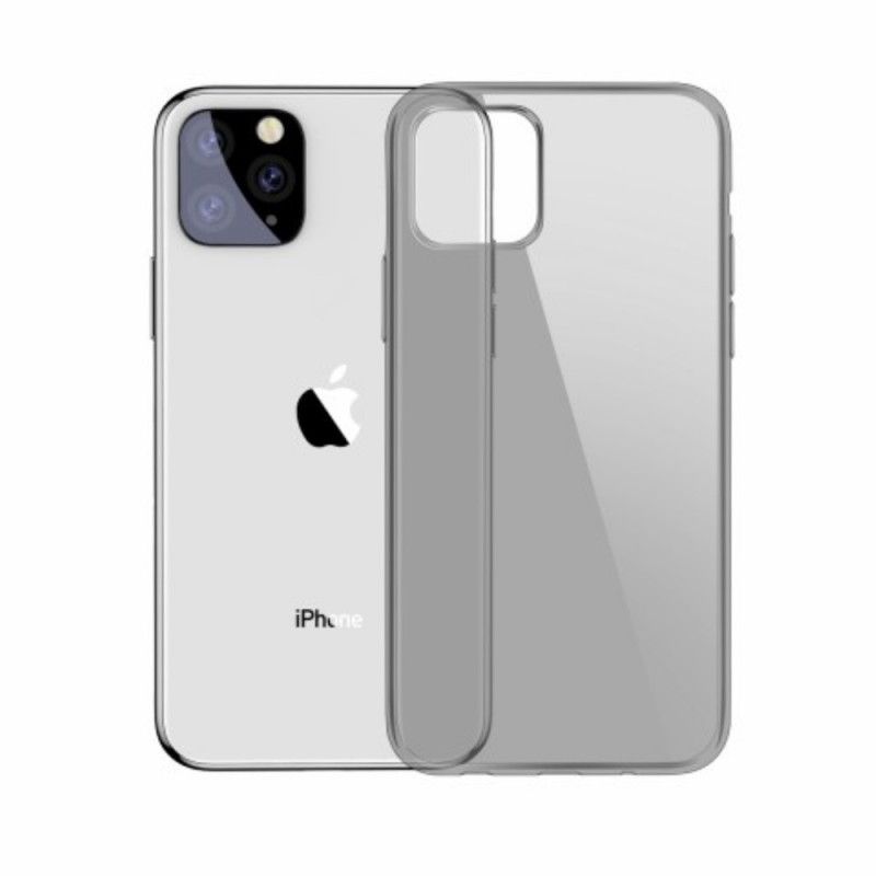 Futerały iPhone 11 Pro Max Przezroczysty Czarny Etui na Telefon Seria Prosta Baseus