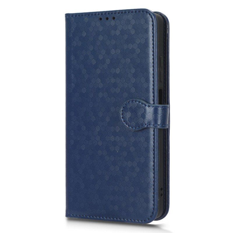 Etui Folio do Xiaomi Redmi Note 12 5G z Łańcuch Wzór 3d Na Ramiączkach