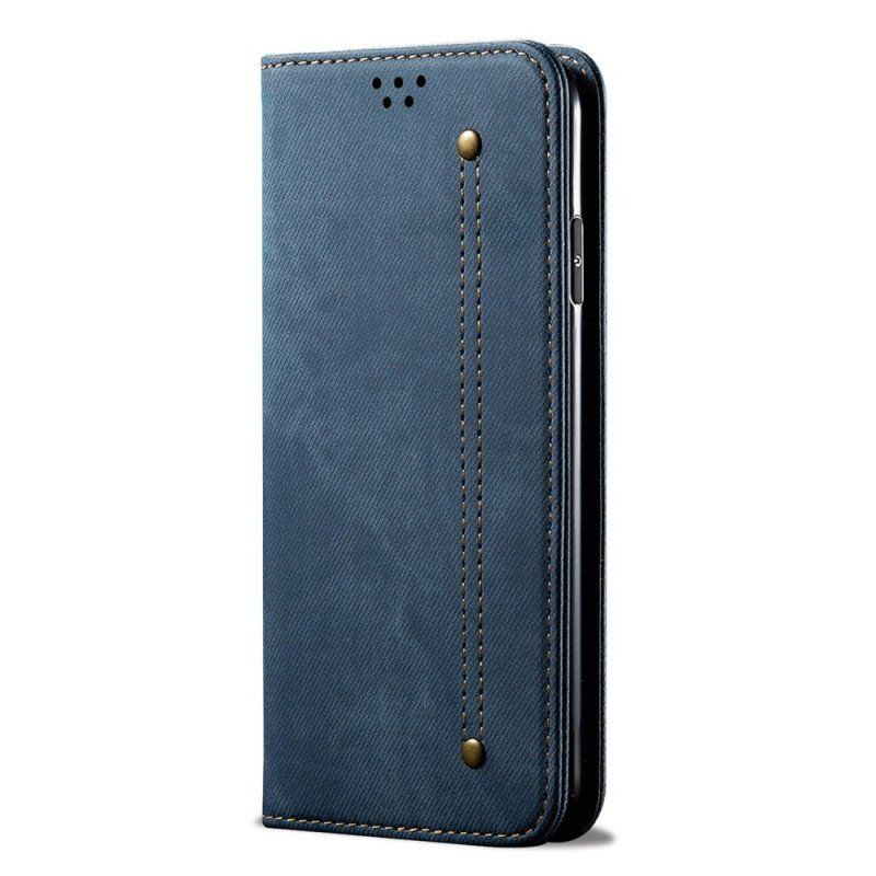 Etui Na Telefon do Xiaomi Redmi Note 12 5G Etui Folio Tkanina Dżinsowa