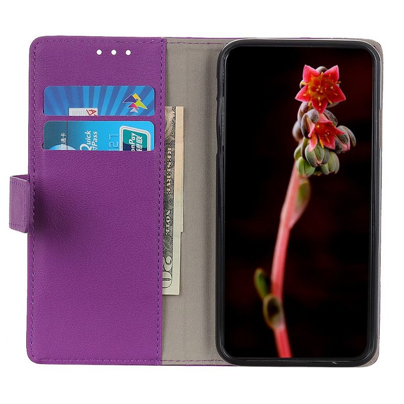 Etui Folio Xiaomi Redmi Note 8 Biały Czarny Ekoskóra W Stylu Retro