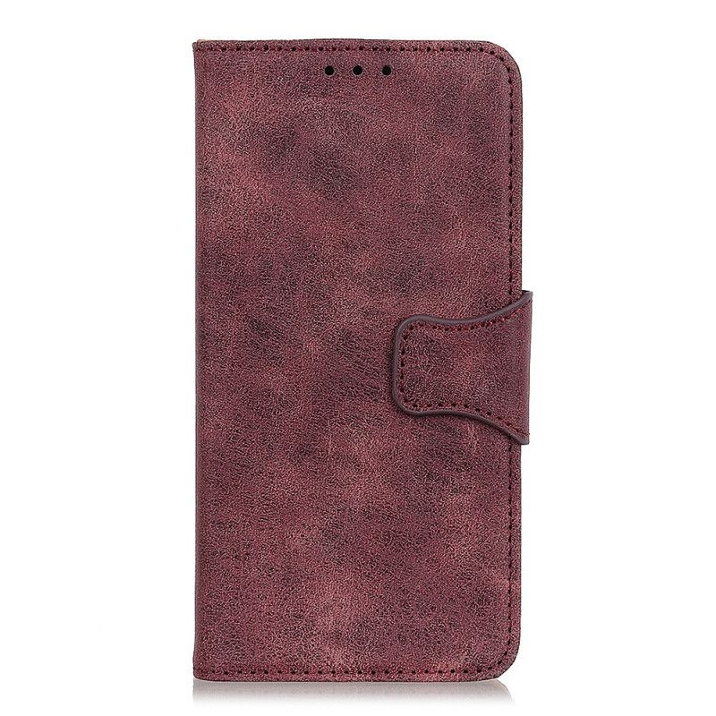 Etui Folio Xiaomi Redmi Note 8 Brązowy Czarny Dwustronna Klapka Magnetyczna