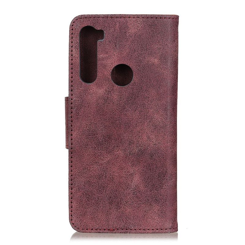 Etui Folio Xiaomi Redmi Note 8 Brązowy Czarny Dwustronna Klapka Magnetyczna