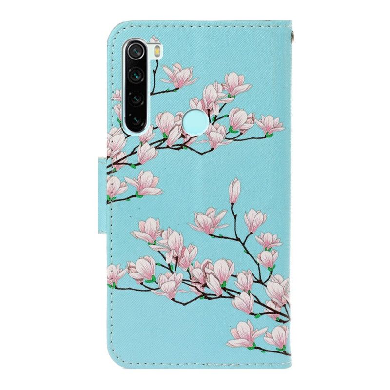 Etui Folio Xiaomi Redmi Note 8 Krzew Stringi Etui Ochronne