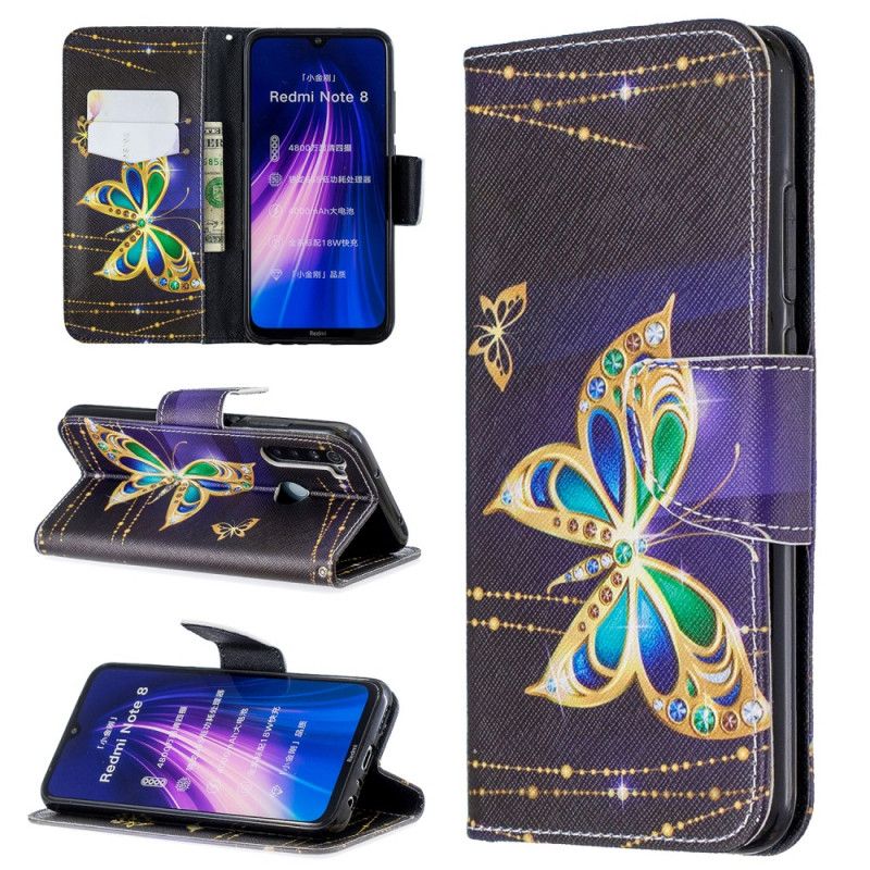 Etui Folio Xiaomi Redmi Note 8 Magiczny Motyl