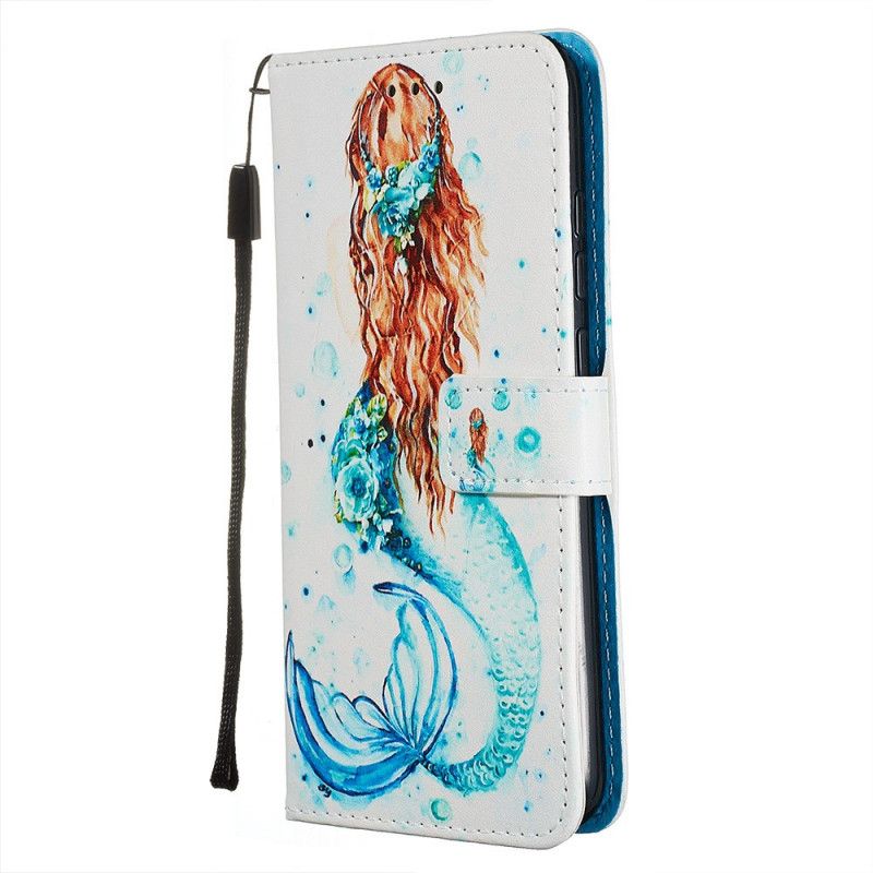 Etui Folio Xiaomi Redmi Note 8 Rozmyślania Syreny Stringi