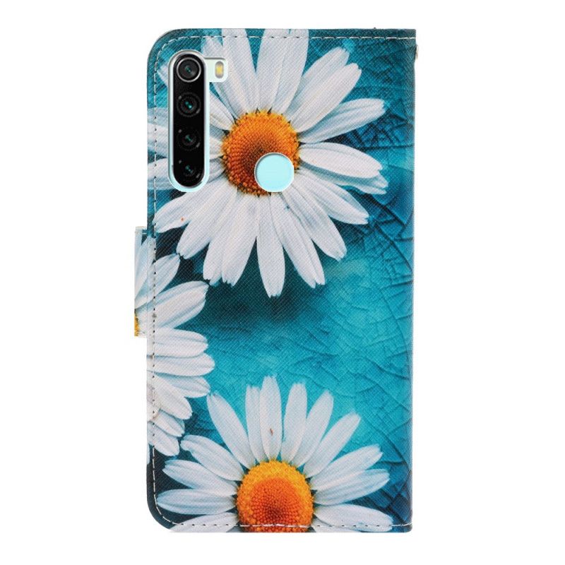 Etui Folio Xiaomi Redmi Note 8 Stokrotki Stringi