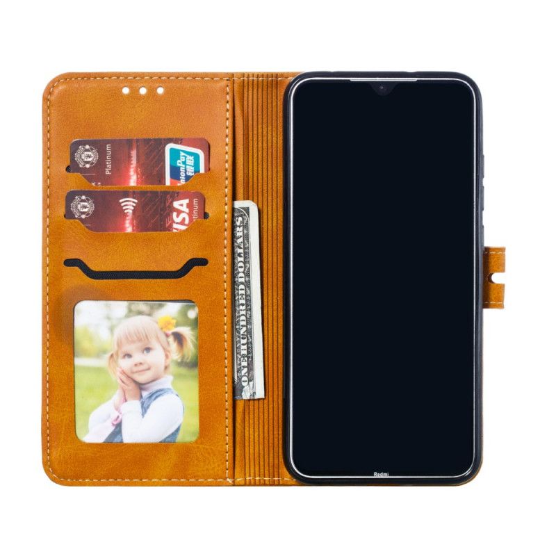 Etui Folio Xiaomi Redmi Note 8 Szary Czarny Kociak