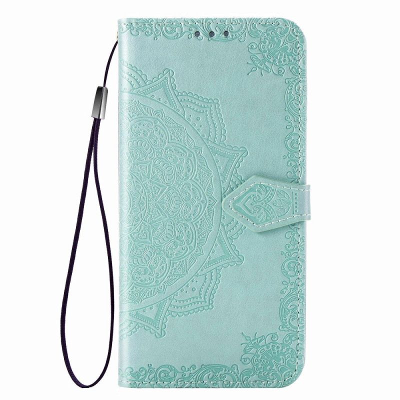 Etui Folio Xiaomi Redmi Note 8 Szary Czarny Mandala W Średnim Wieku