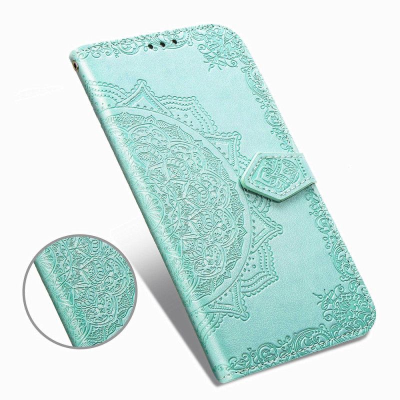 Etui Folio Xiaomi Redmi Note 8 Szary Czarny Mandala W Średnim Wieku