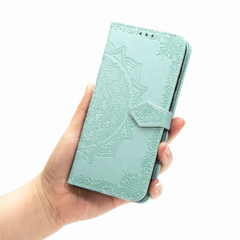 Etui Folio Xiaomi Redmi Note 8 Szary Czarny Mandala W Średnim Wieku