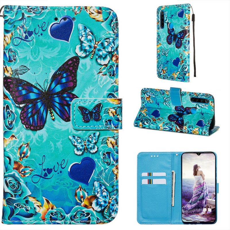 Etui Folio Xiaomi Redmi Note 8 Uwielbiam Motyle Ze Stringami Etui Ochronne