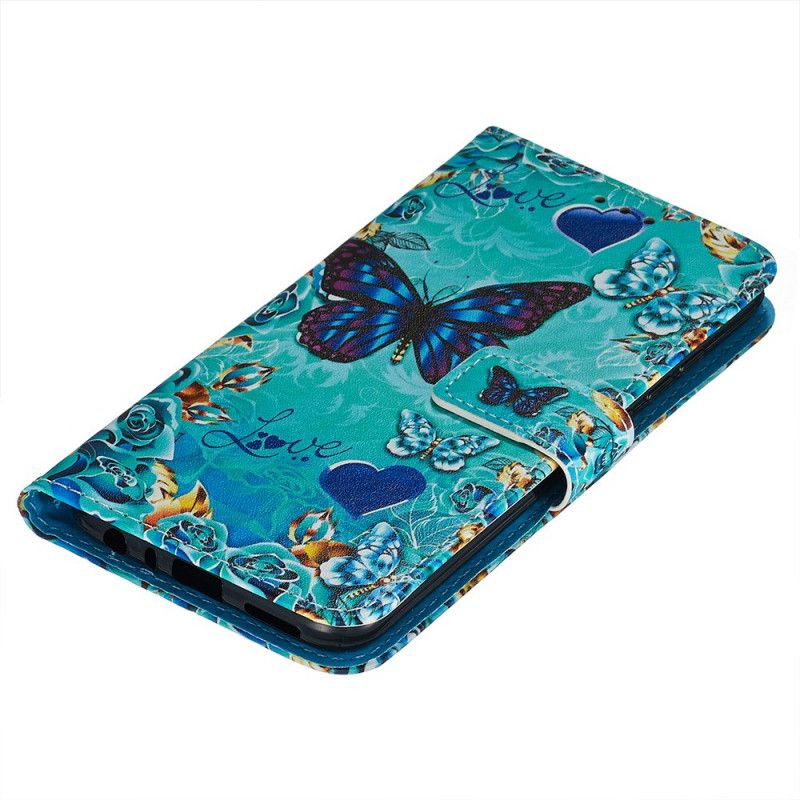 Etui Folio Xiaomi Redmi Note 8 Uwielbiam Motyle Ze Stringami Etui Ochronne