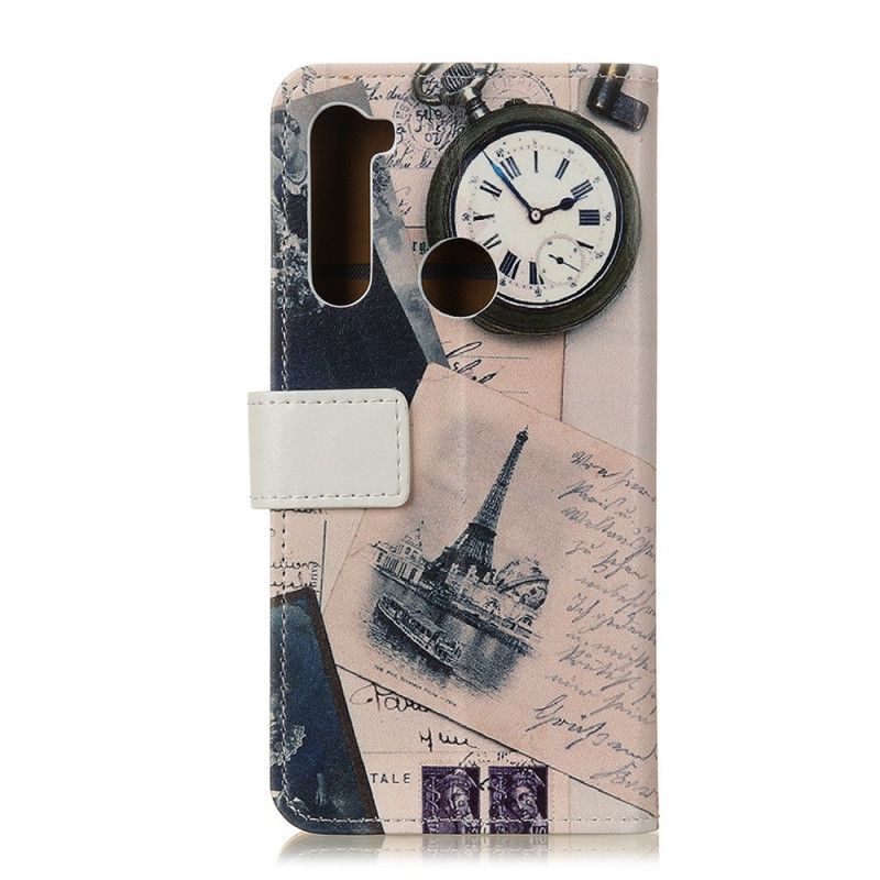 Etui Folio Xiaomi Redmi Note 8 Wieża Eiffla Poety Etui Ochronne