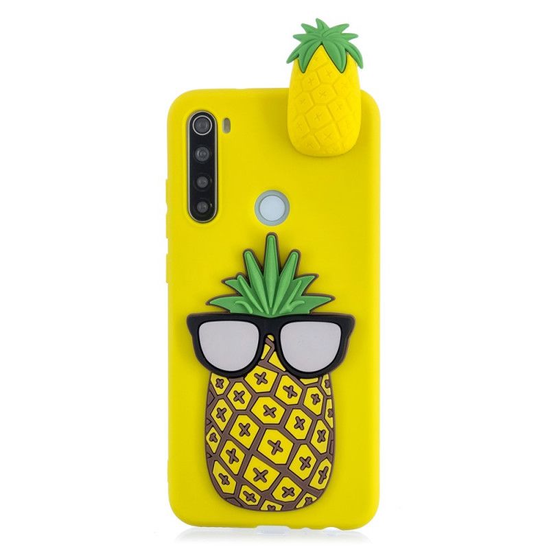 Etui Xiaomi Redmi Note 8 3D Fajny Ananas Etui Ochronne