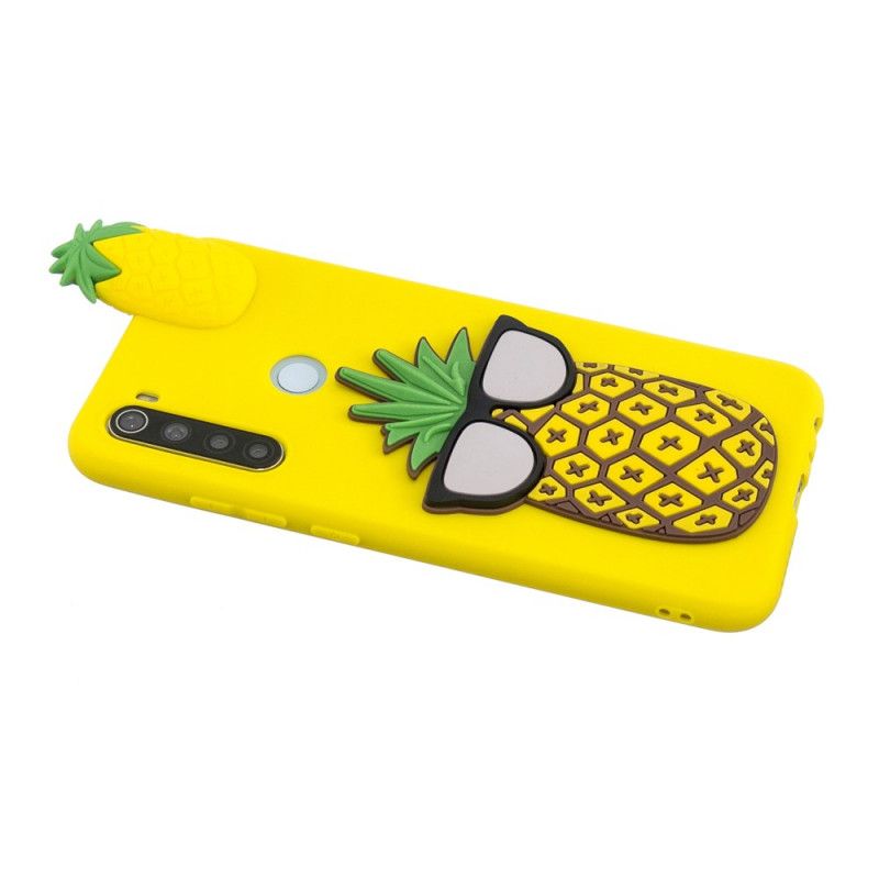 Etui Xiaomi Redmi Note 8 3D Fajny Ananas Etui Ochronne