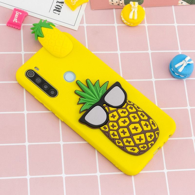 Etui Xiaomi Redmi Note 8 3D Fajny Ananas Etui Ochronne