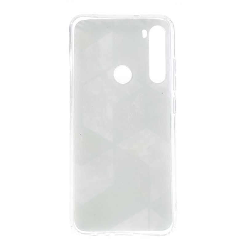 Etui Xiaomi Redmi Note 8 Biały Czarny Geometria W Kolorze Marmuru Etui Ochronne