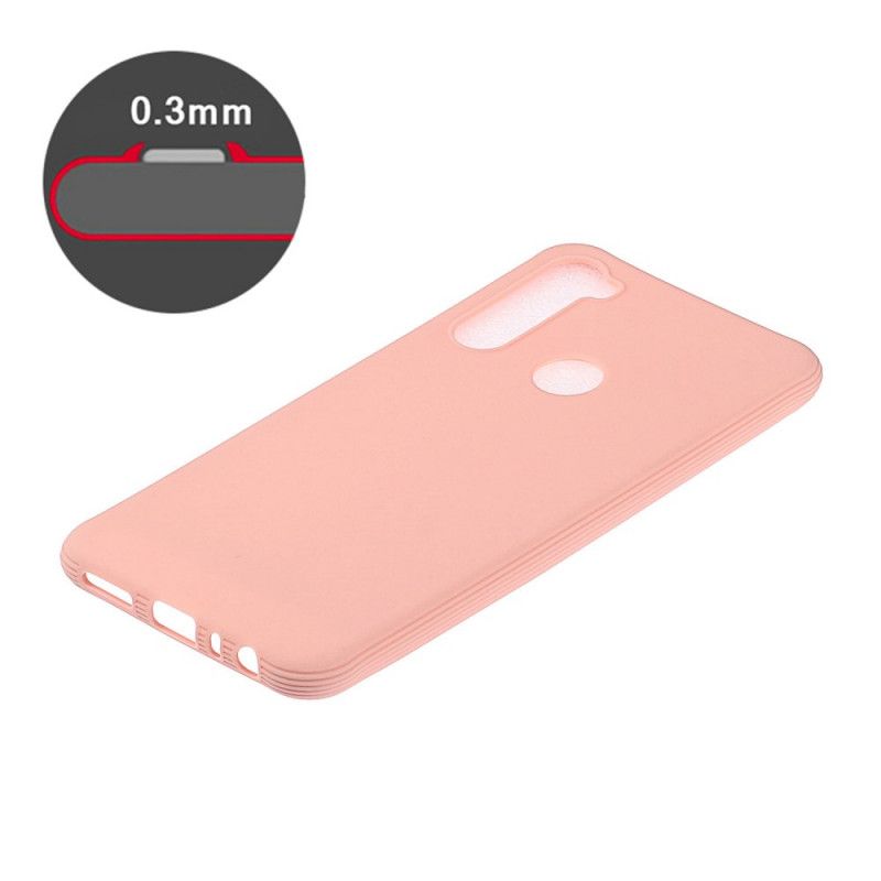 Etui Xiaomi Redmi Note 8 Czerwony Czarny Miękki Silikon Typu Flash Etui Ochronne