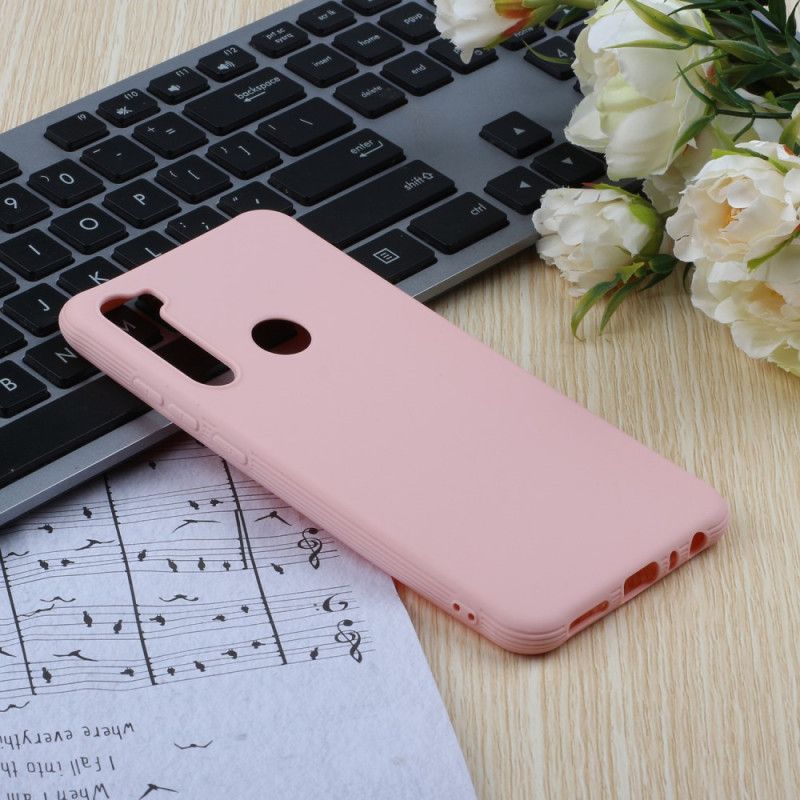 Etui Xiaomi Redmi Note 8 Czerwony Czarny Miękki Silikon Typu Flash Etui Ochronne