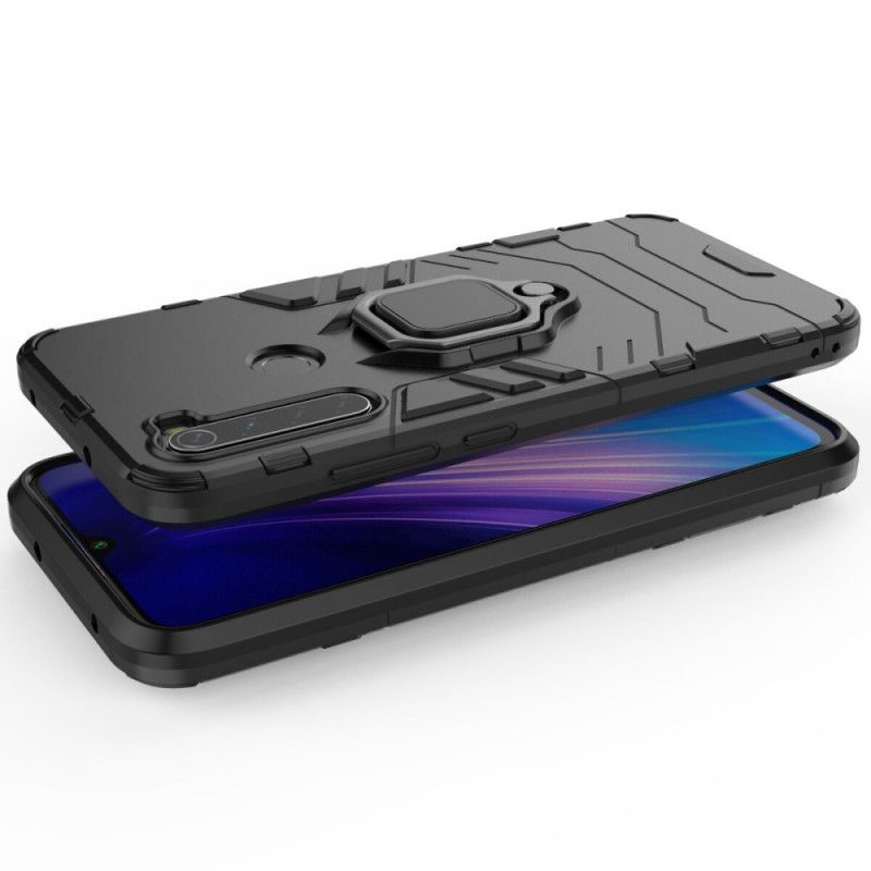 Etui Xiaomi Redmi Note 8 Czerwony Czarny Pierścień Oporowy Etui Ochronne