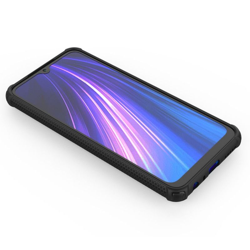 Etui Xiaomi Redmi Note 8 Czerwony Czarny Pierścień Premium Etui Ochronne