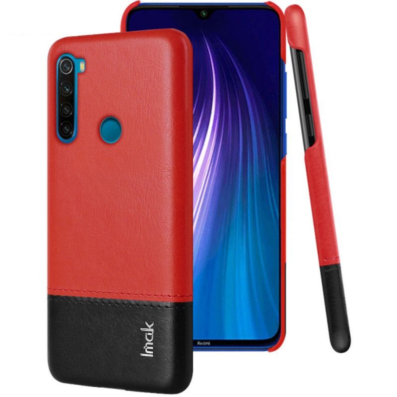 Etui Xiaomi Redmi Note 8 Czerwony Imak Ruiyi Series Efekt Skóry