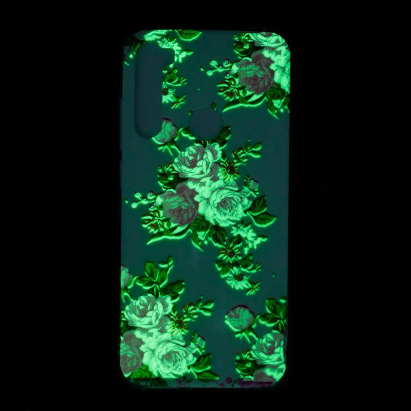 Etui Xiaomi Redmi Note 8 Fluorescencyjne Kwiaty Wolności Etui Ochronne