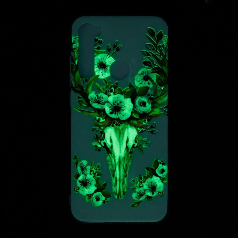 Etui Xiaomi Redmi Note 8 Fluorescencyjny Kwiecisty Łoś