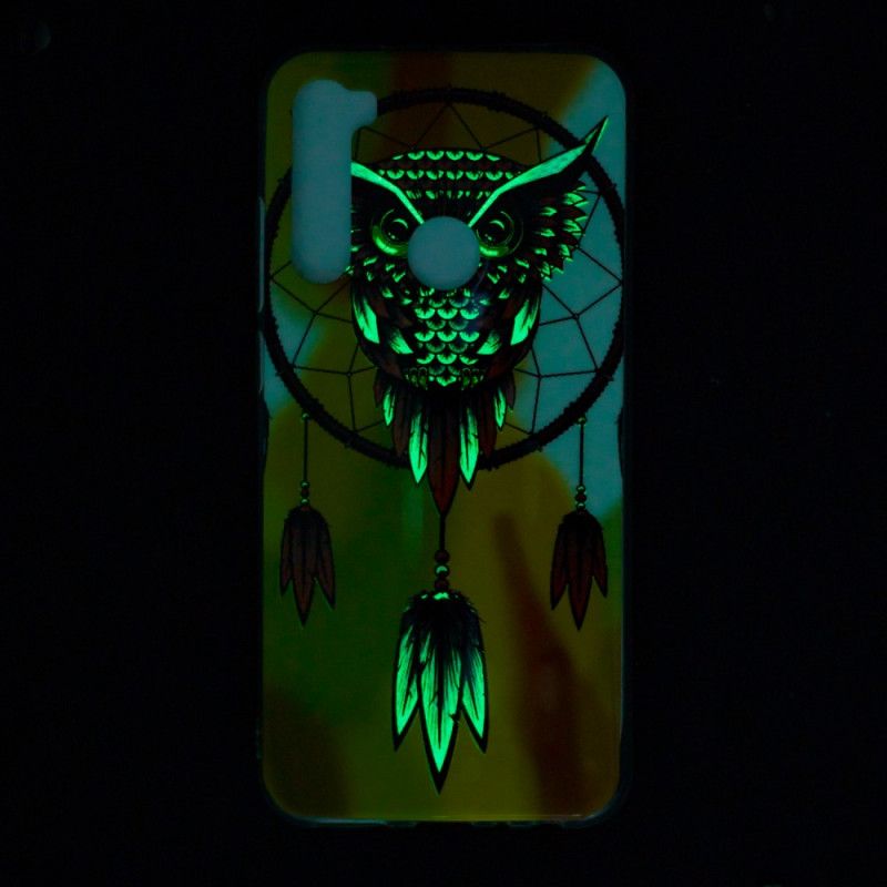 Etui Xiaomi Redmi Note 8 Fluorescencyjny Łapacz Snów Sowa