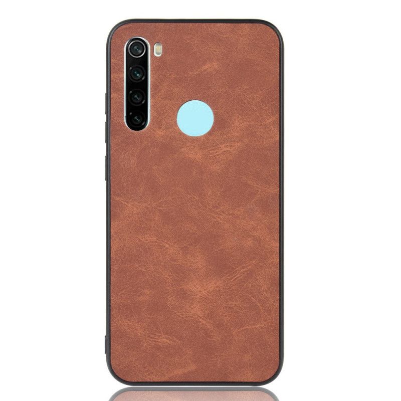 Etui Xiaomi Redmi Note 8 Granatowy Czarny Efekt Skóry Premium Etui Ochronne