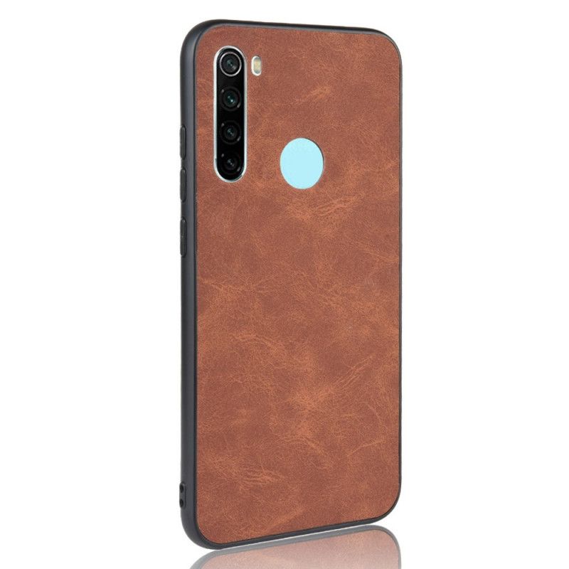 Etui Xiaomi Redmi Note 8 Granatowy Czarny Efekt Skóry Premium Etui Ochronne