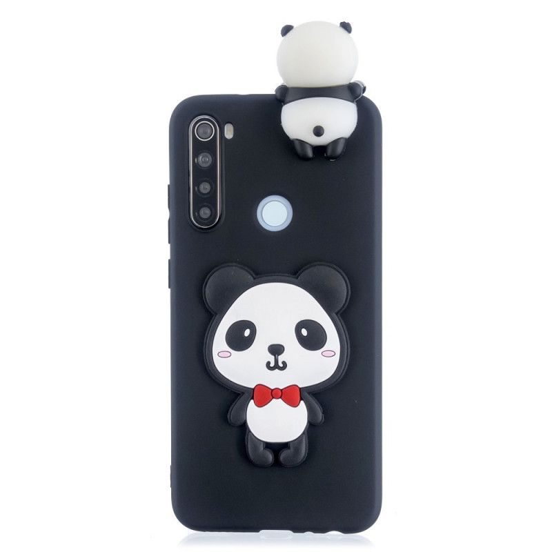 Etui Xiaomi Redmi Note 8 Granatowy Czerwony 3D Moja Panda