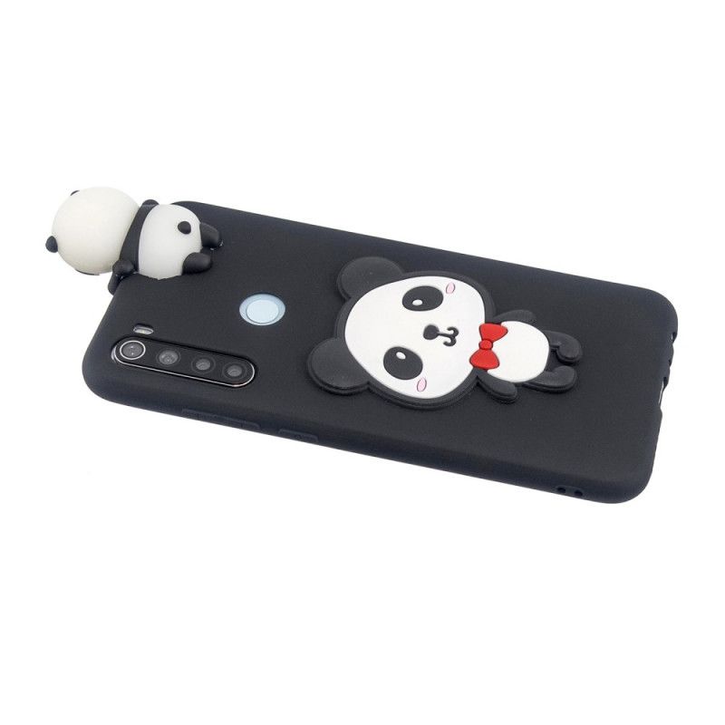 Etui Xiaomi Redmi Note 8 Granatowy Czerwony 3D Moja Panda