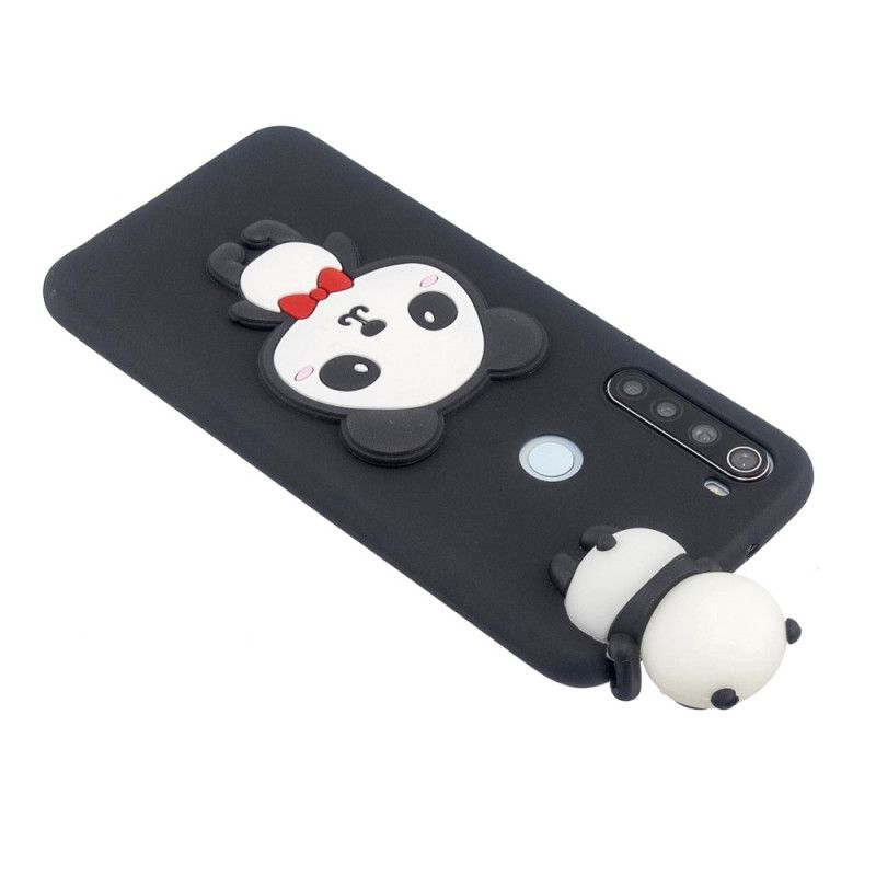 Etui Xiaomi Redmi Note 8 Granatowy Czerwony 3D Moja Panda