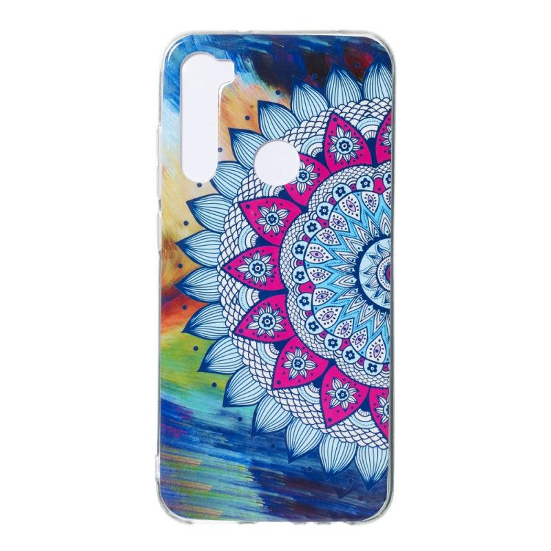 Etui Xiaomi Redmi Note 8 Mandala W Kolorze Fluorescencyjnym Etui Ochronne