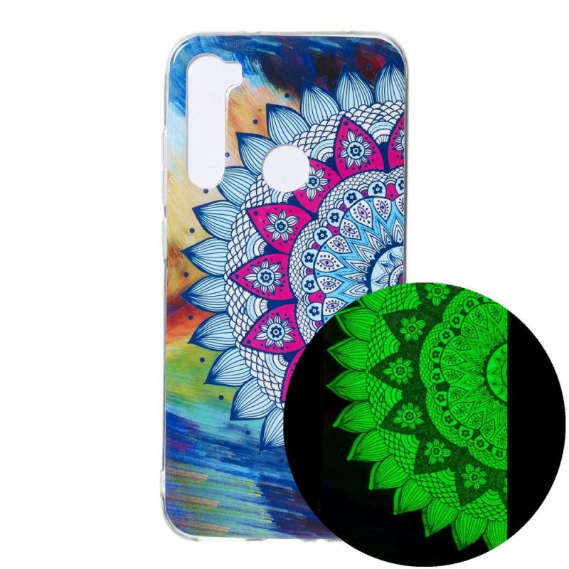 Etui Xiaomi Redmi Note 8 Mandala W Kolorze Fluorescencyjnym Etui Ochronne