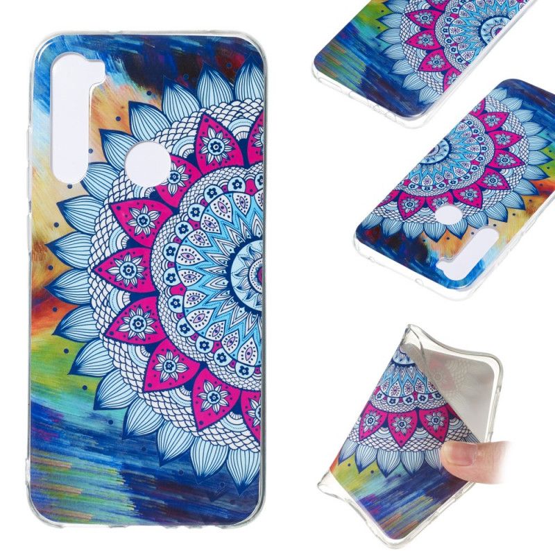 Etui Xiaomi Redmi Note 8 Mandala W Kolorze Fluorescencyjnym Etui Ochronne