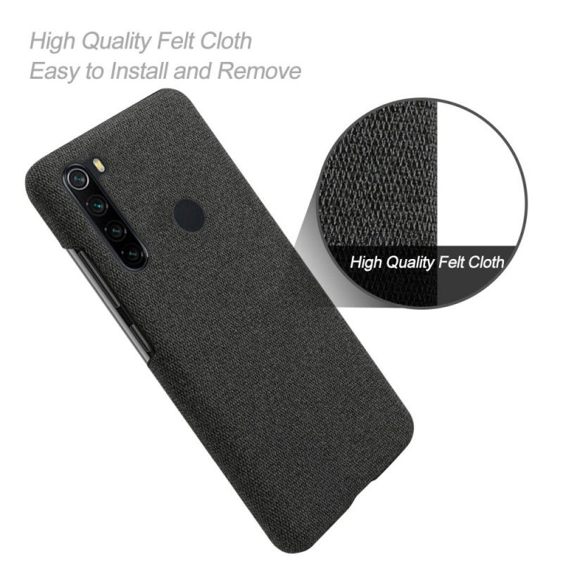 Etui Xiaomi Redmi Note 8 Srebrny Szykowna Tkanina Ksq