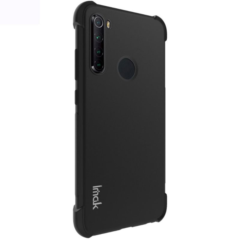 Etui Xiaomi Redmi Note 8 Szary Czarny Klasa Imak Czucia Skóry Etui Ochronne