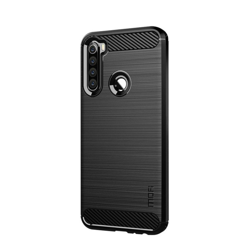 Etui Xiaomi Redmi Note 8 Szary Czarny Mofi Szczotkowane Włókno Węglowe