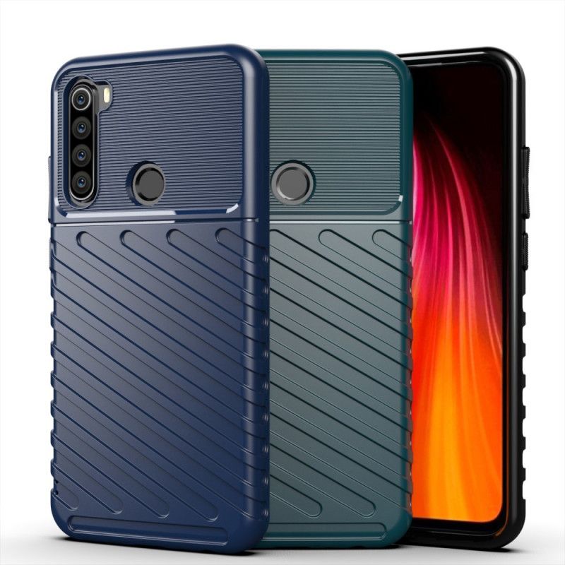 Etui Xiaomi Redmi Note 8 Zielony Czarny Seria Grzmotów