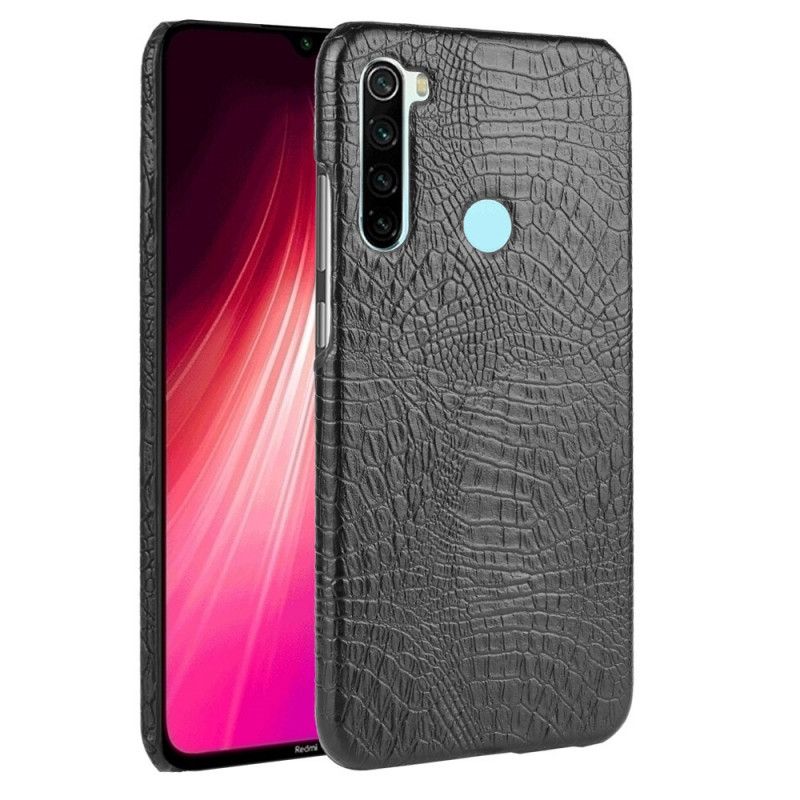 Futerały Xiaomi Redmi Note 8 Biały Czarny Etui na Telefon Styl Skóry Krokodyla