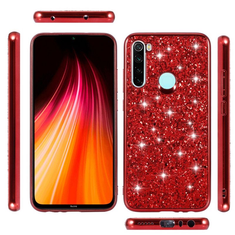 Futerały Xiaomi Redmi Note 8 Czerwony Czarny Etui na Telefon Ja Jestem Blaskiem