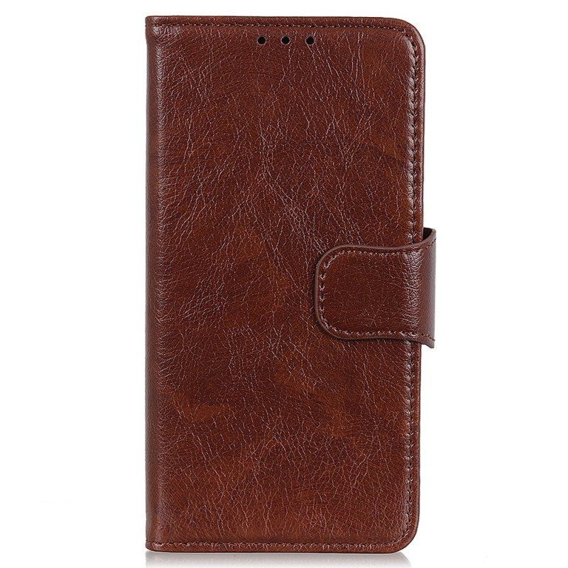 Etui Folio do Moto G73 5G Dwoina Skóry Nappa