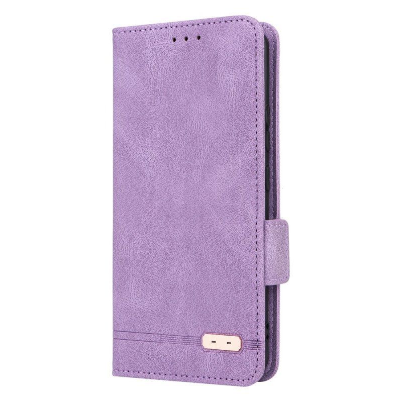 Etui Na Telefon do Moto G73 5G Etui Folio Rzemienna Tekstura